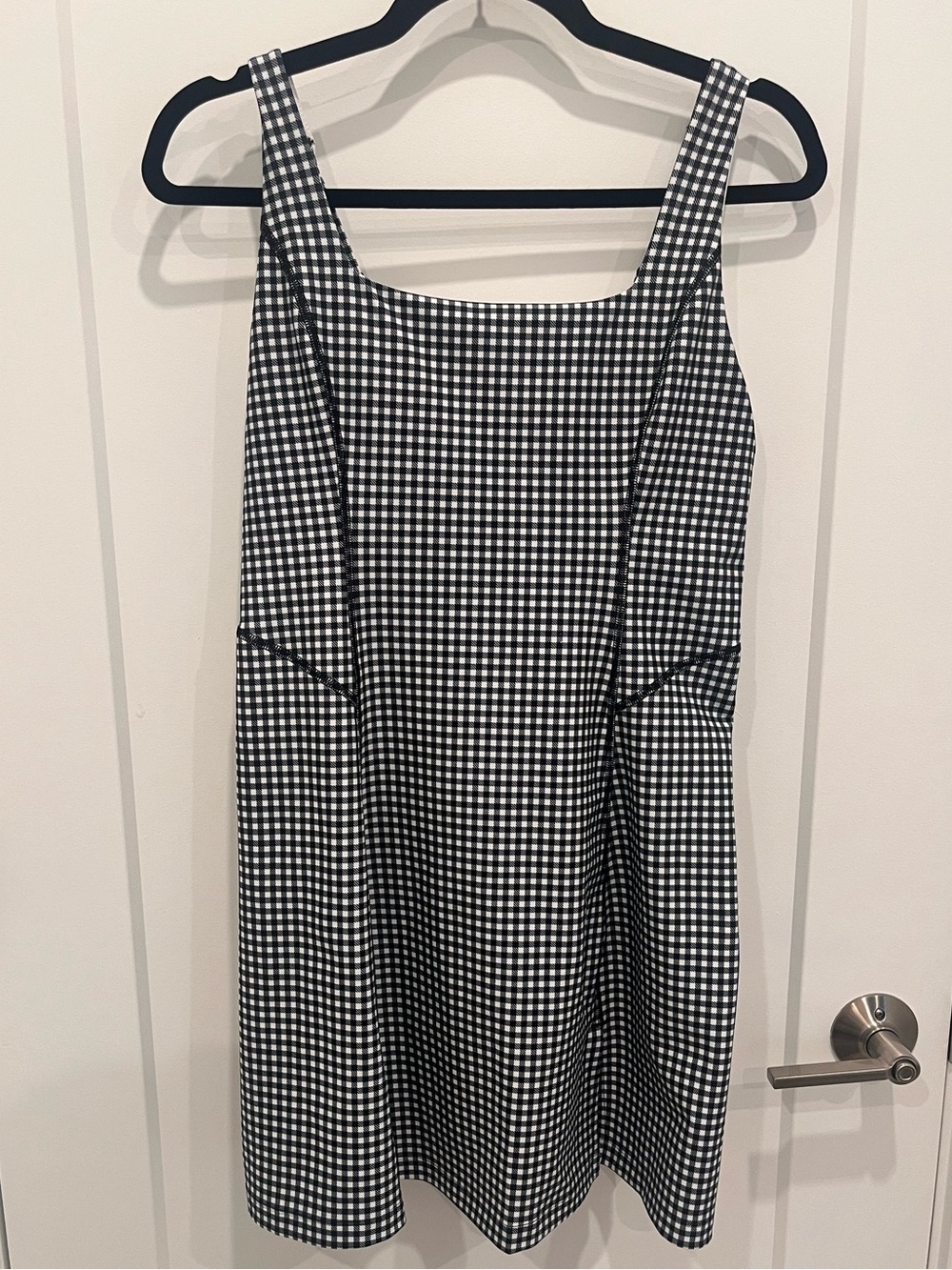 Abercrombie YPB Black and White Check Print Athletic Dress (Size M)
